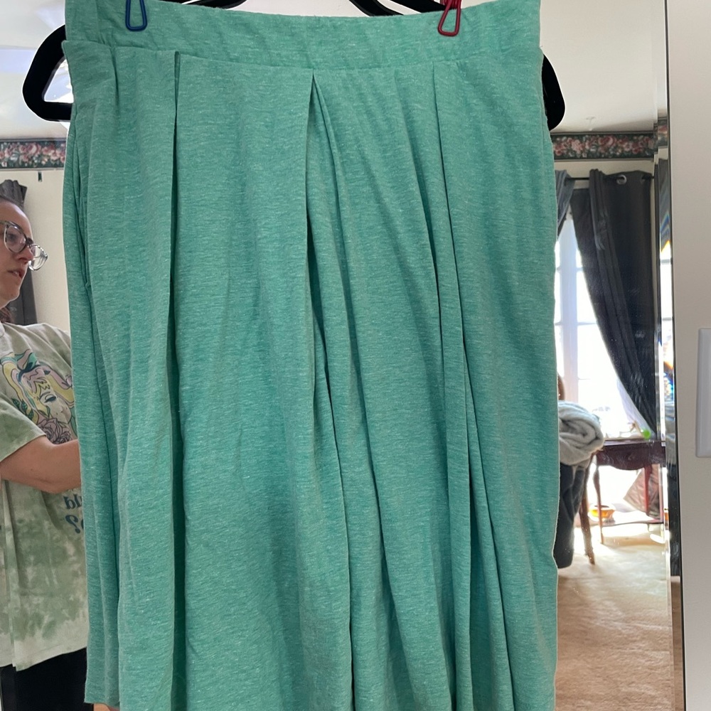 Women’s Lularoe Midi Skirt - Teal Green